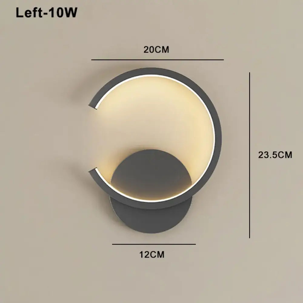 LED Modern Signature Wall Sconce – Left, Right or Pair Bedroom Light – view 16