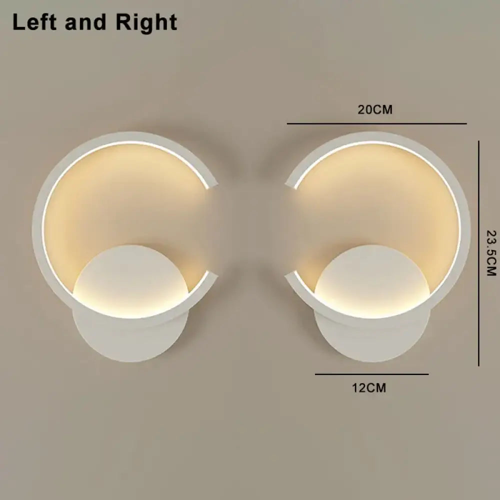 LED Modern Signature Wall Sconce – Left, Right or Pair Bedroom Light – view 15