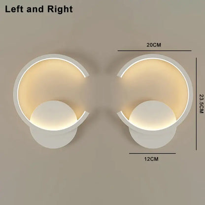 LED Modern Signature Wall Sconce – Left, Right or Pair Bedroom Light – view 15