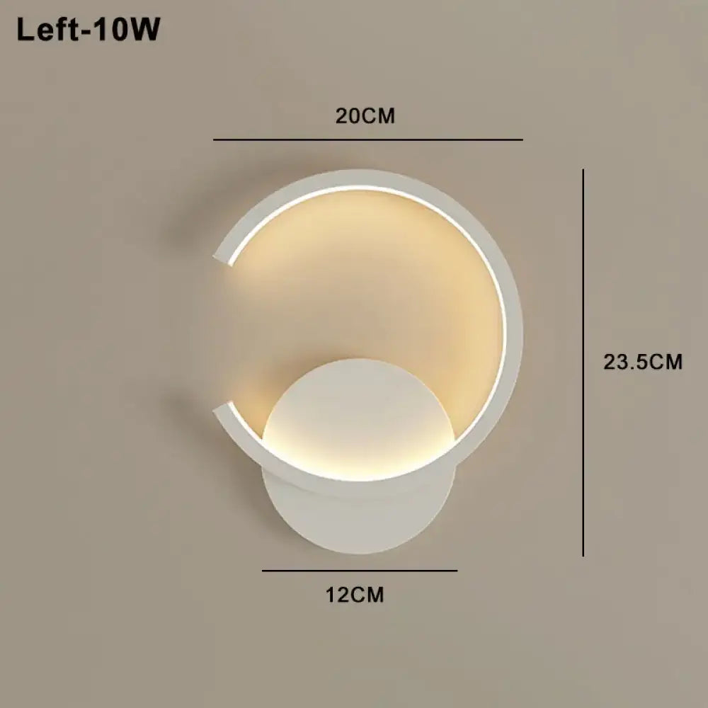 LED Modern Signature Wall Sconce – Left, Right or Pair Bedroom Light – view 13