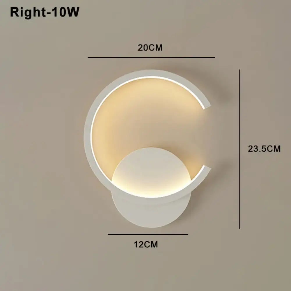 LED Modern Signature Wall Sconce – Left, Right or Pair Bedroom Light – view 14