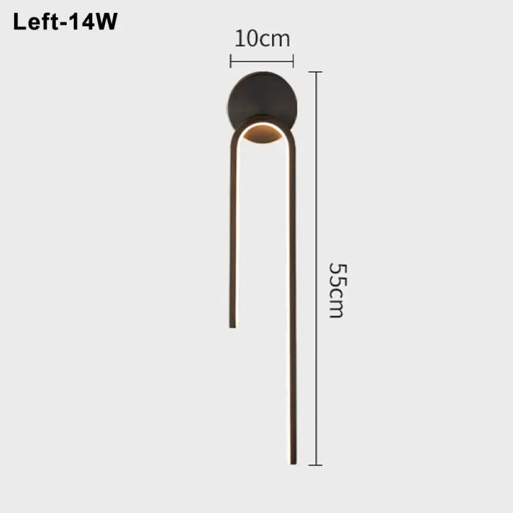 LED Modern Signature Wall Sconce – Left, Right or Pair Bedroom Light – view 10