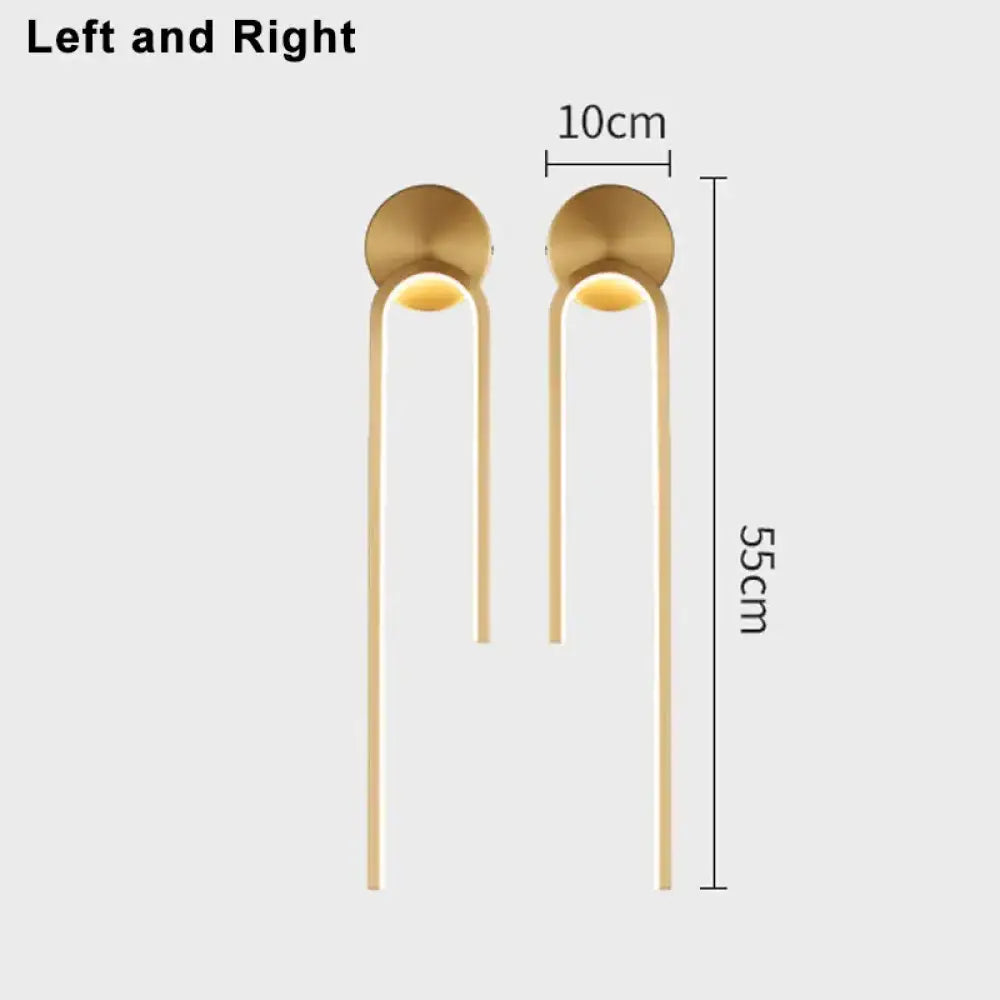 LED Modern Signature Wall Sconce – Left, Right or Pair Bedroom Light – view 9