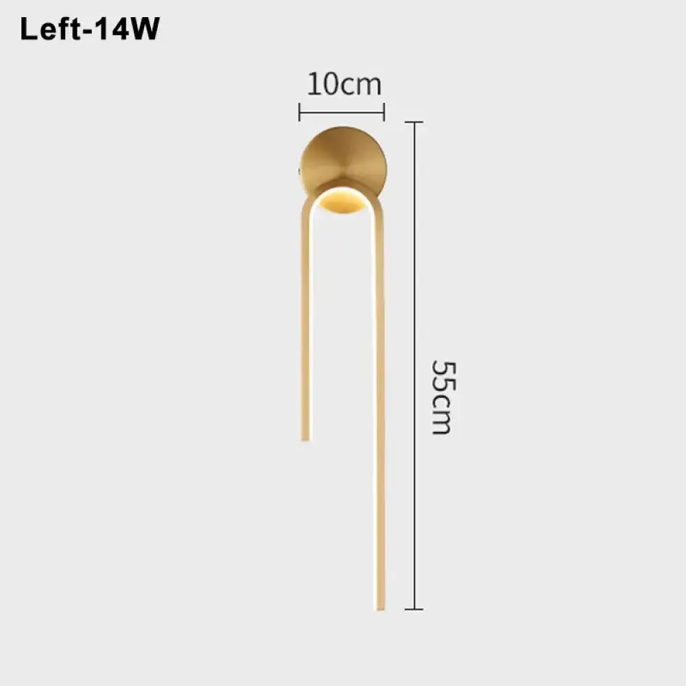 LED Modern Signature Wall Sconce – Left, Right or Pair Bedroom Light – view 7