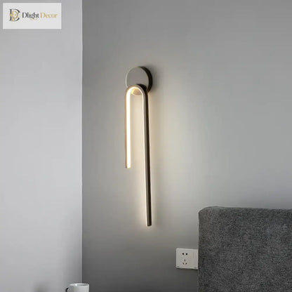 LED Modern Signature Wall Sconce – Left, Right or Pair Bedroom Light – view 2