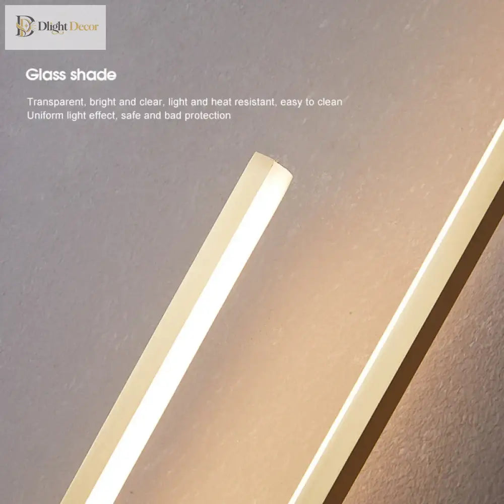 LED Modern Signature Wall Sconce – Left, Right or Pair Bedroom Light – view 3