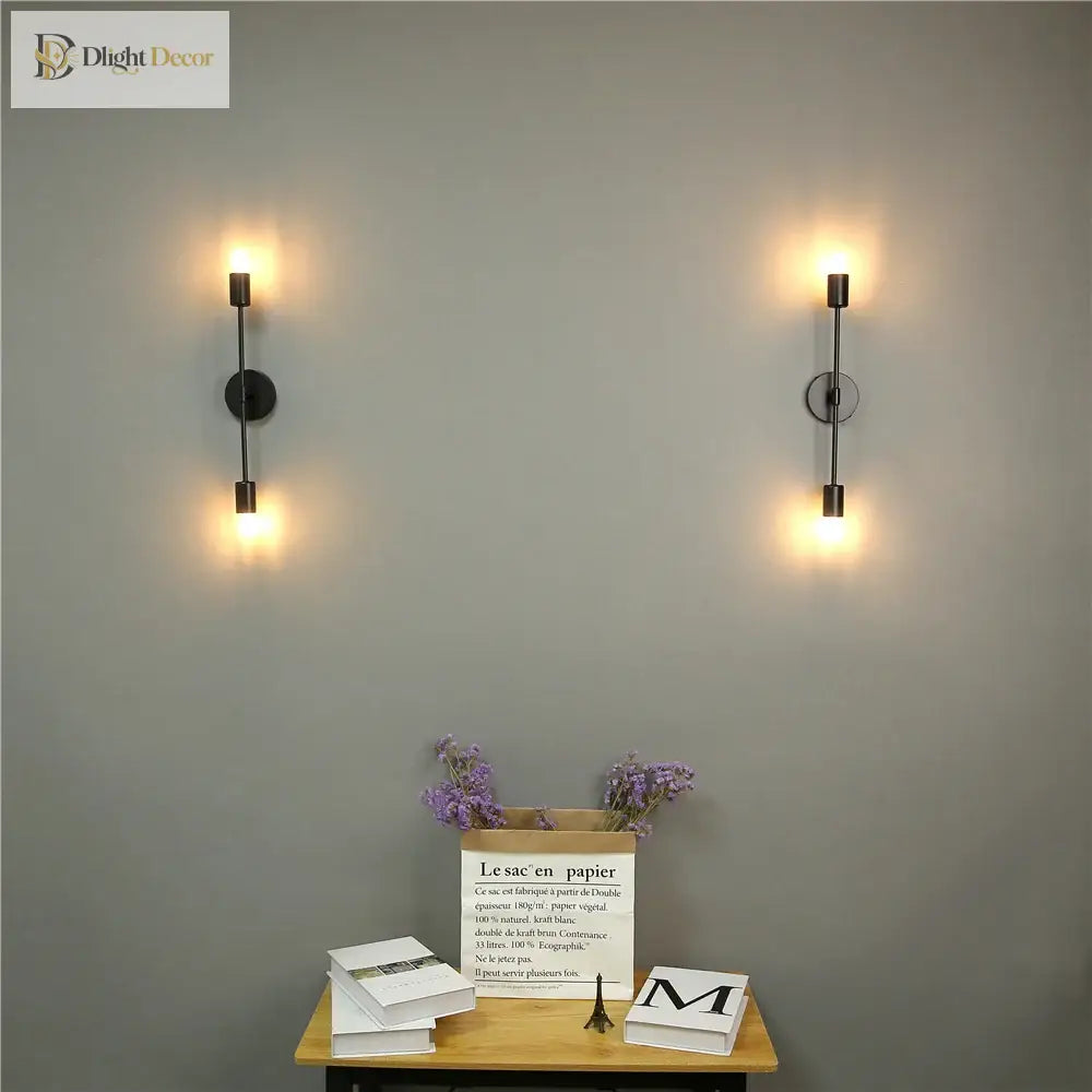Modern Double Head LED Wall Sconce – Adjustable Living Room Light – view 3