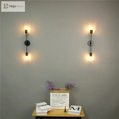 Modern Double Head LED Wall Sconce – Adjustable Living Room Light – view 3