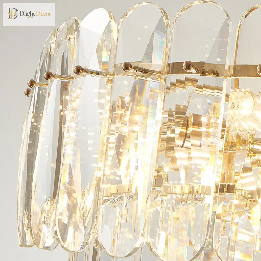 Nordic Gold Crystal LED Pendant Chandelier for Kitchen Island – view 5