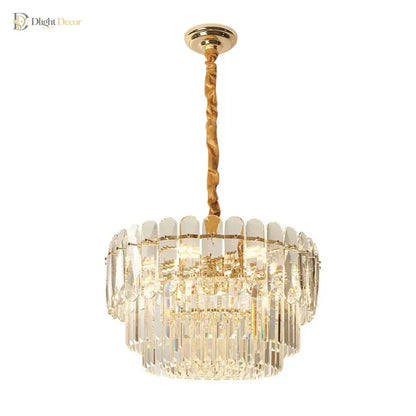 Nordic Gold Crystal LED Pendant Chandelier for Kitchen Island – view 6