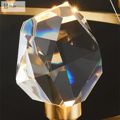 Nordic Crystal LED Pendant Light for Kitchen Island, 1 to 12 Heads – view 5