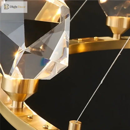 Nordic Crystal LED Pendant Light for Kitchen Island, 1 to 12 Heads – view 4