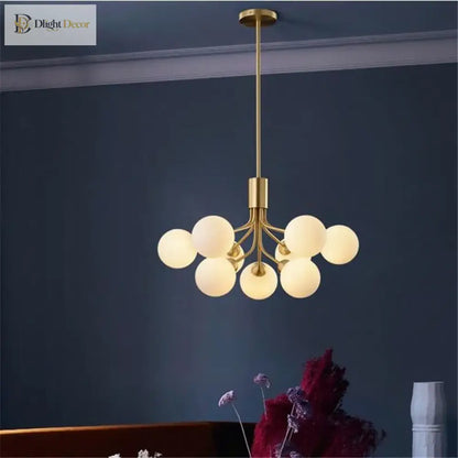 Nordic Gold Glass Ball Chandelier, 9 to 18 Heads – view 2