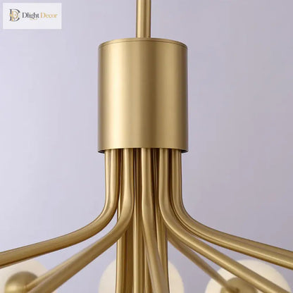 Nordic Gold Glass Ball Chandelier, 9 to 18 Heads – view 6