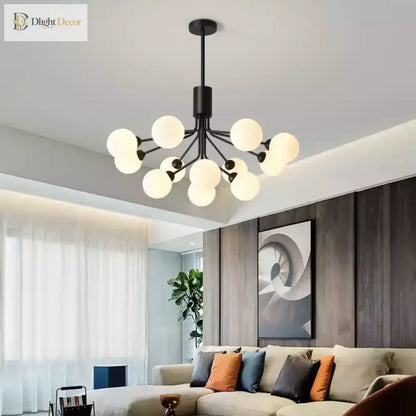 Nordic Gold Glass Ball Chandelier, 9 to 18 Heads – view 4