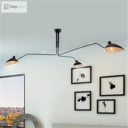 Nordic Industrial Iron Duckbill Spider Pendant Light, 3 or 6 Arms – view 5