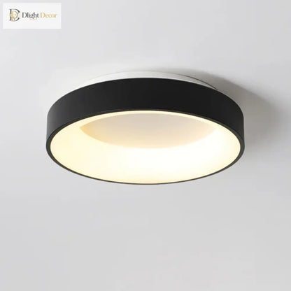 Nordic Modern LED Ceiling Light with Remote, Black, White or Gray – view 6