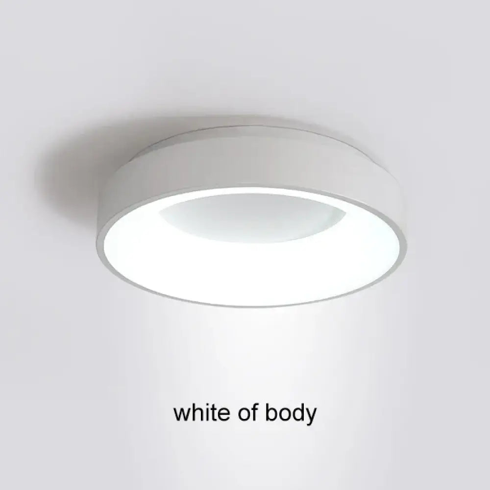 Nordic Modern LED Ceiling Light with Remote, Black, White or Gray – view 8