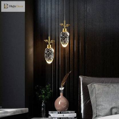 All-Copper Crystal LED Pendant Chandelier, 1, 3 or 6 Heads – view 2