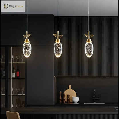 All-Copper Crystal LED Pendant Chandelier, 1, 3 or 6 Heads – view 4