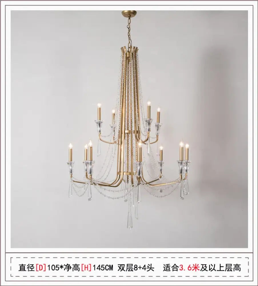 Nordic Crystal Chandelier in Silver or Gold, 2 to 12 Lights – view 16