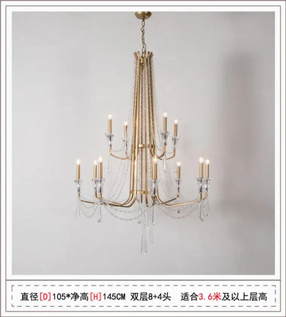 Nordic Crystal Chandelier in Silver or Gold, 2 to 12 Lights – view 16