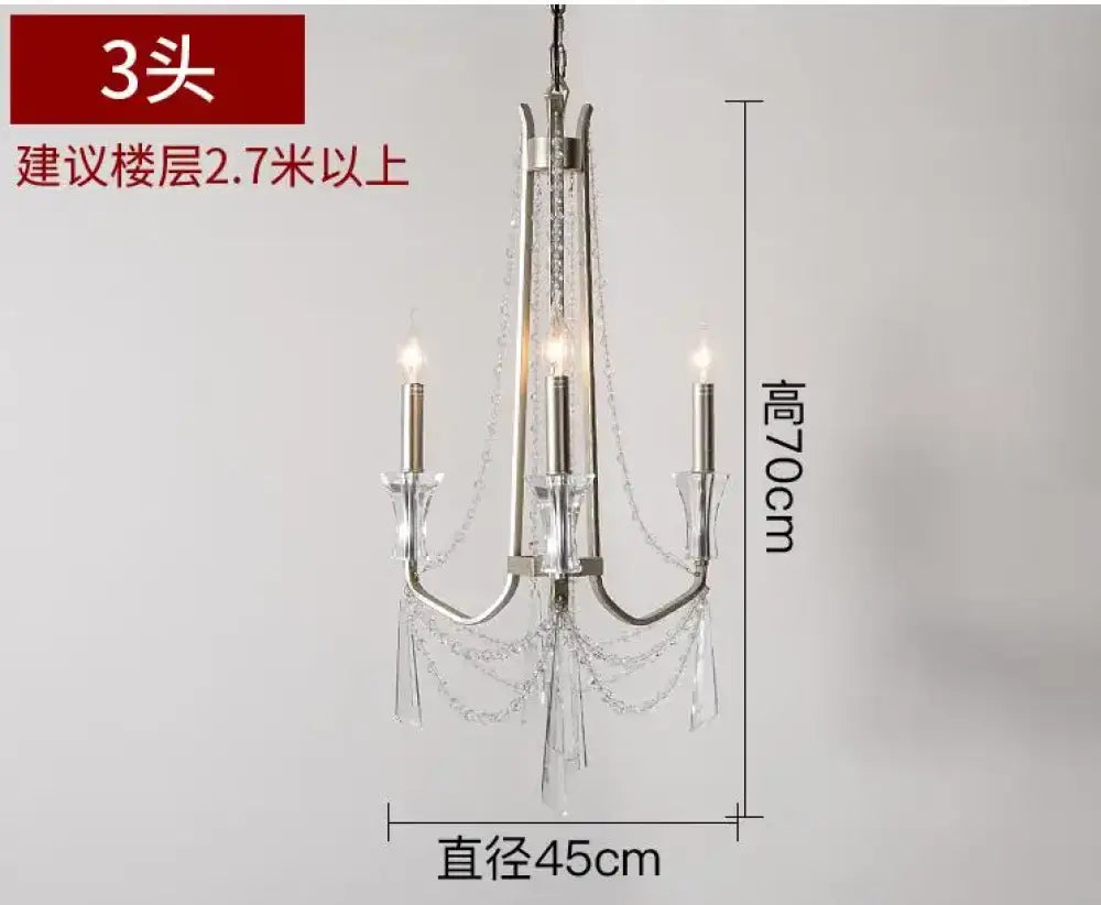 Nordic Crystal Chandelier in Silver or Gold, 2 to 12 Lights – view 7