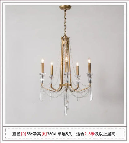 Nordic Crystal Chandelier in Silver or Gold, 2 to 12 Lights – view 13