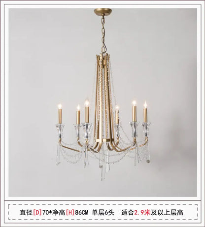 Nordic Crystal Chandelier in Silver or Gold, 2 to 12 Lights – view 14