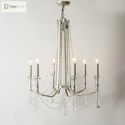 Nordic Crystal Chandelier in Silver or Gold, 2 to 12 Lights – view 5