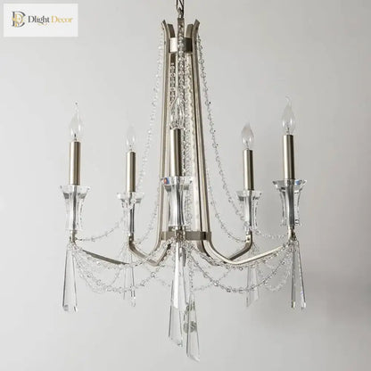 Nordic Crystal Chandelier in Silver or Gold, 2 to 12 Lights – view 4