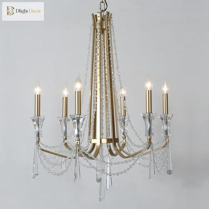 Nordic Crystal Chandelier in Silver or Gold, 2 to 12 Lights – view 2
