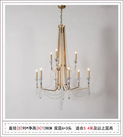 Nordic Crystal Chandelier in Silver or Gold, 2 to 12 Lights – view 15