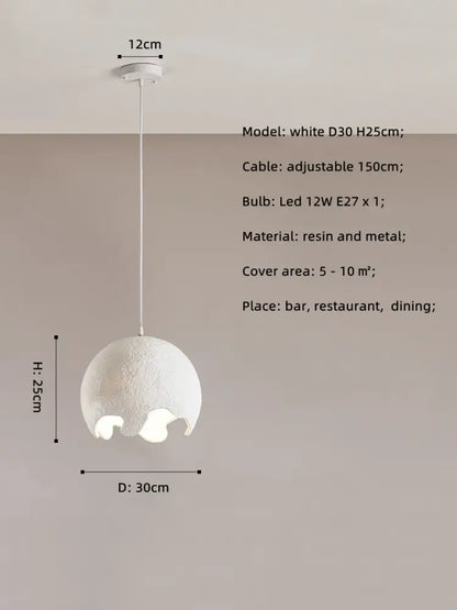 Japanese Wabi-Sabi Nordic LED Pendant Light for Dining Room – view 9