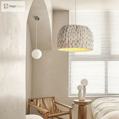 Nordic Knitted Rope LED Pendant Light for Dining Room, 40 cm – view 3
