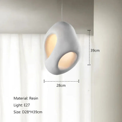 Nordic Wabi-Sabi Creative LED Pendant Light for Dining and Bedroom – view 9