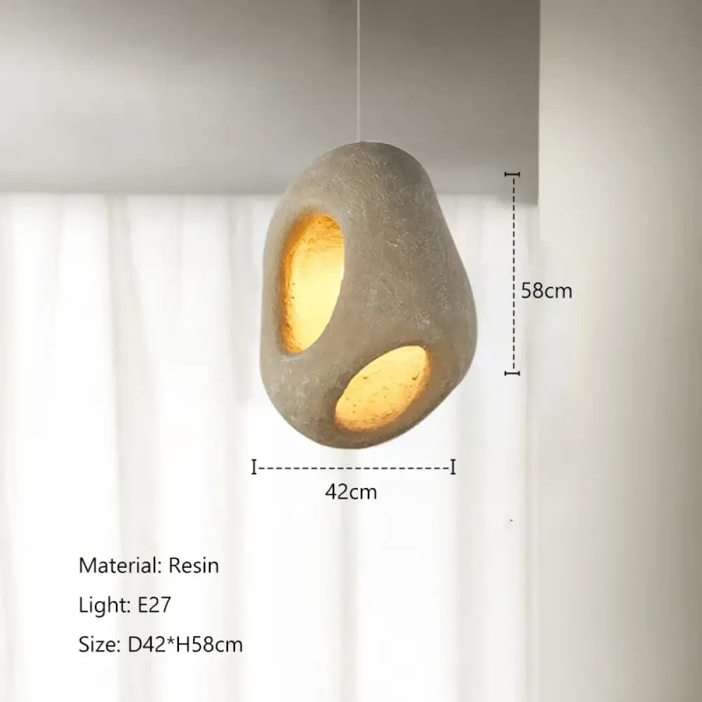 Nordic Wabi-Sabi Creative LED Pendant Light for Dining and Bedroom – view 12