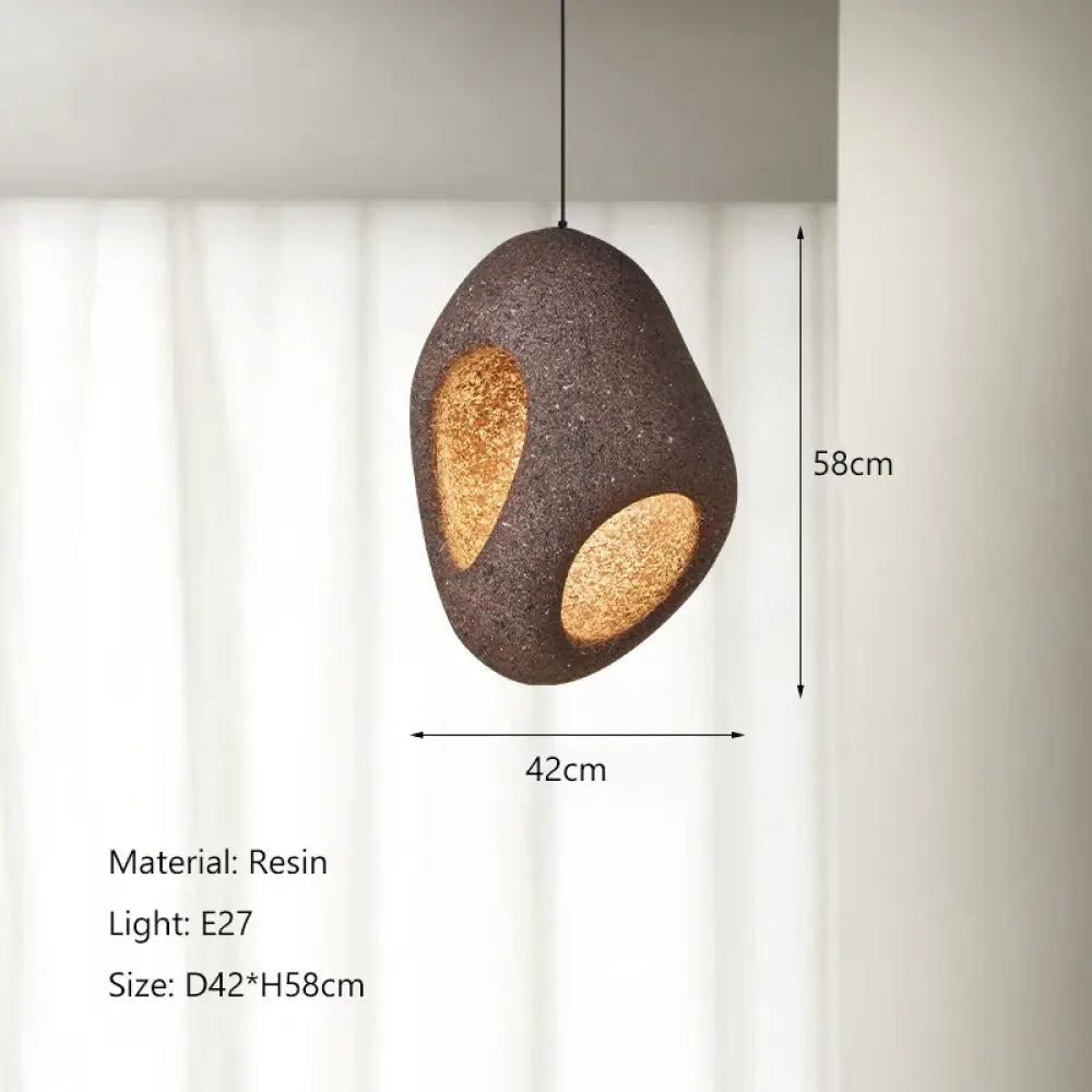 Nordic Wabi-Sabi Creative LED Pendant Light for Dining and Bedroom – view 16