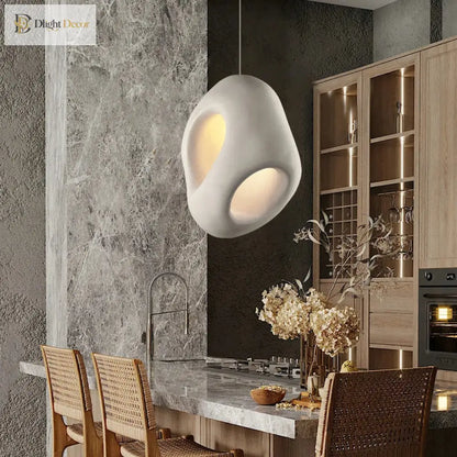 Nordic Wabi-Sabi Creative LED Pendant Light for Dining and Bedroom – view 2