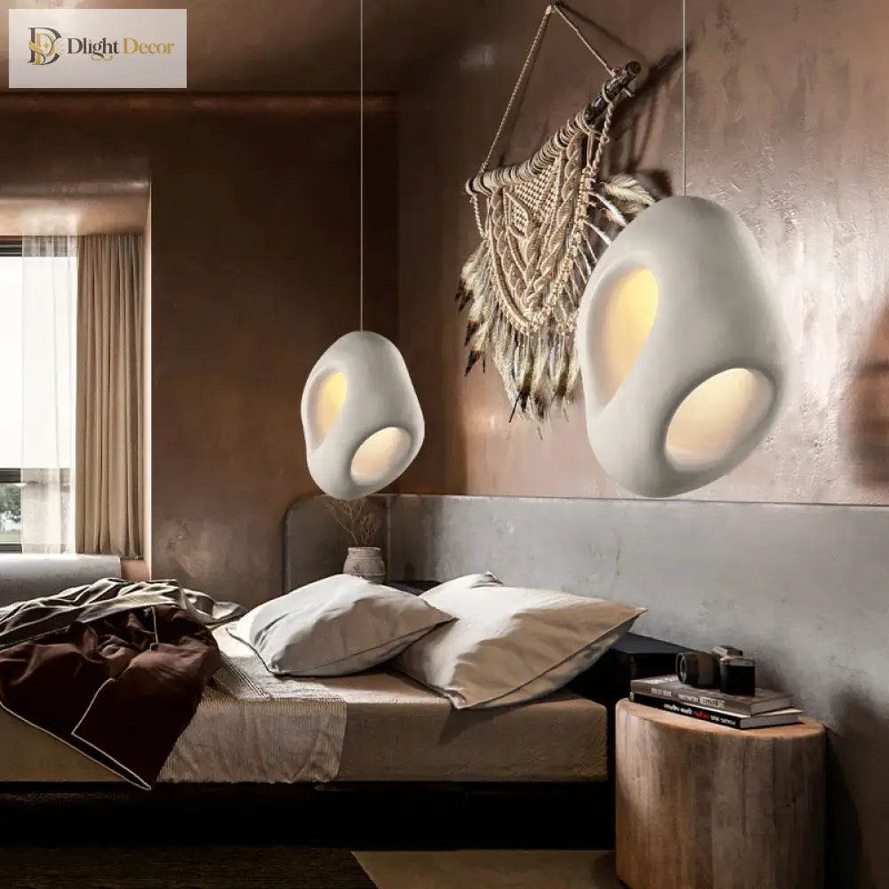 Nordic Wabi-Sabi Creative LED Pendant Light for Dining and Bedroom – view 3