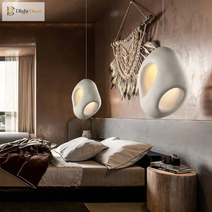Nordic Wabi-Sabi Creative LED Pendant Light for Dining and Bedroom – view 3
