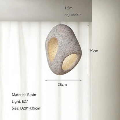 Nordic Wabi-Sabi Creative LED Pendant Light for Dining and Bedroom – view 13