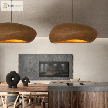 Nordic Retro Wabi-Sabi LED Pendant Light for Dining Room – view 3