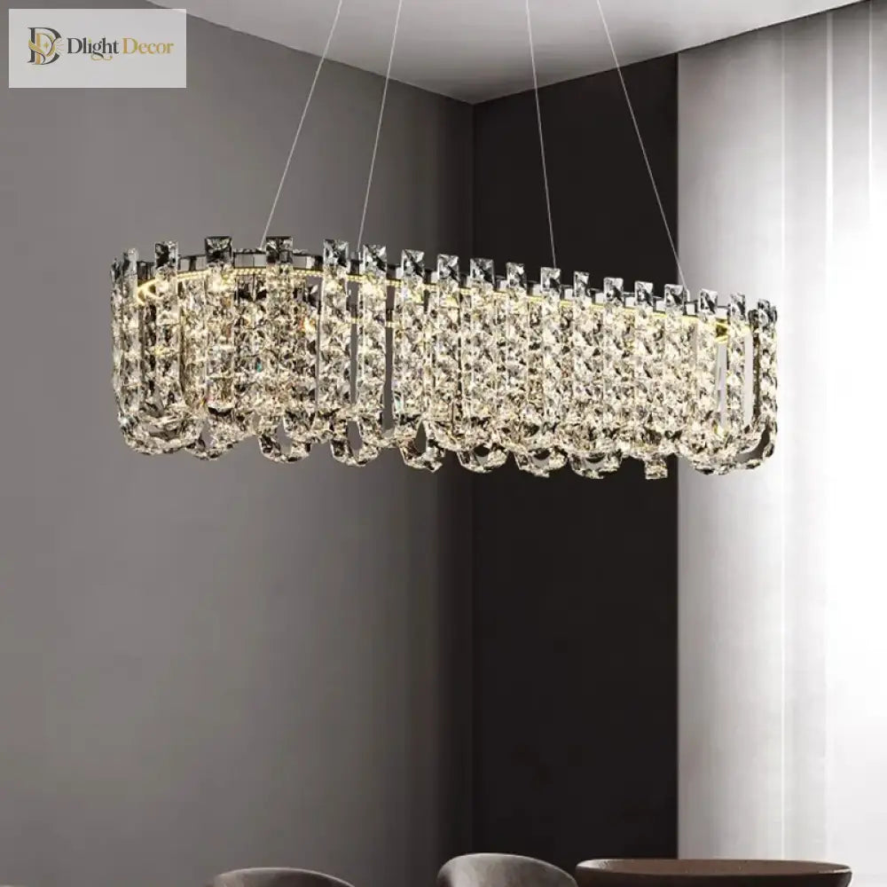 Signature Crystal LED Chandelier, Round, Tiered or Linear – view 3