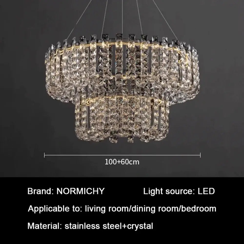 Signature Crystal LED Chandelier, Round, Tiered or Linear – view 11
