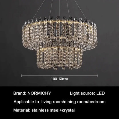 Signature Crystal LED Chandelier, Round, Tiered or Linear – view 11