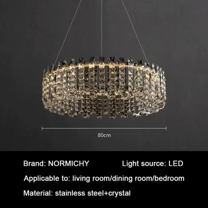 Signature Crystal LED Chandelier, Round, Tiered or Linear – view 8