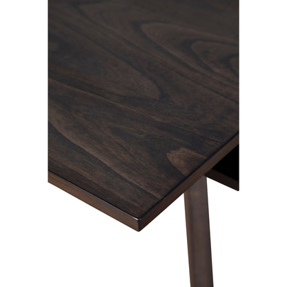 Lennox Extension Dining Table in Dark Tobacco Rubberwood – view 7