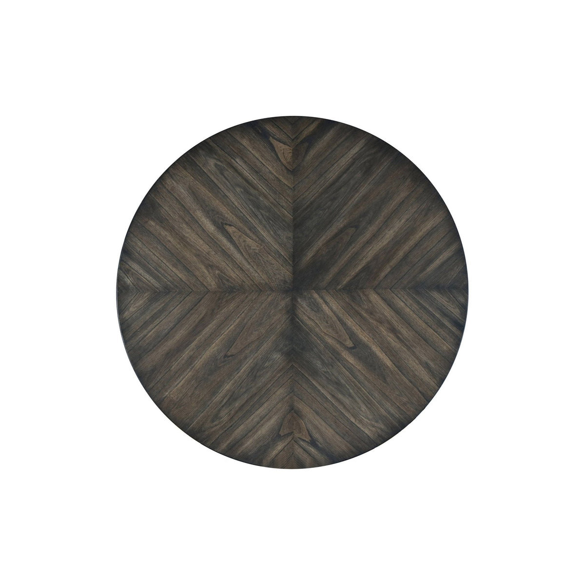 Lennox Round Dining Table in Dark Tobacco Rubberwood – view 4