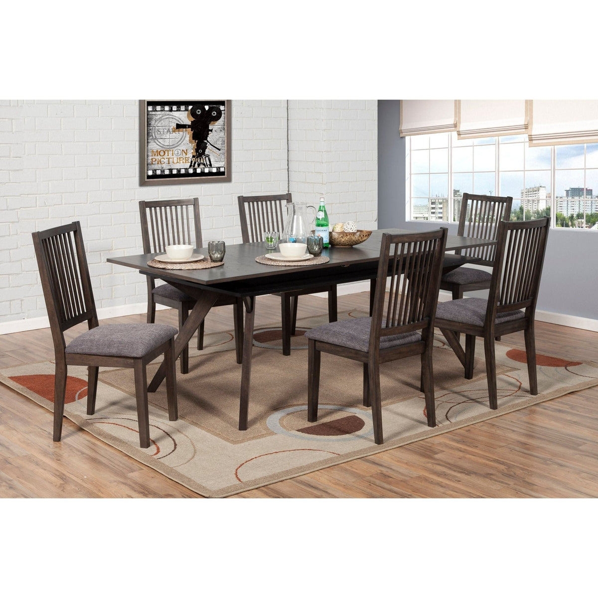 Lennox Slat Back Dining Side Chairs, Dark Tobacco – view 8